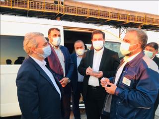 بازدید وزیر صمت از قطب فولاد و آلومینیوم ایران در بندرعباس
