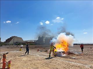 مقام نخست تیم آتش نشانی شرکت آلومینای ایران در اولین مسابقات امدادواطفاء حریق صنایع آلومینیوم کشور